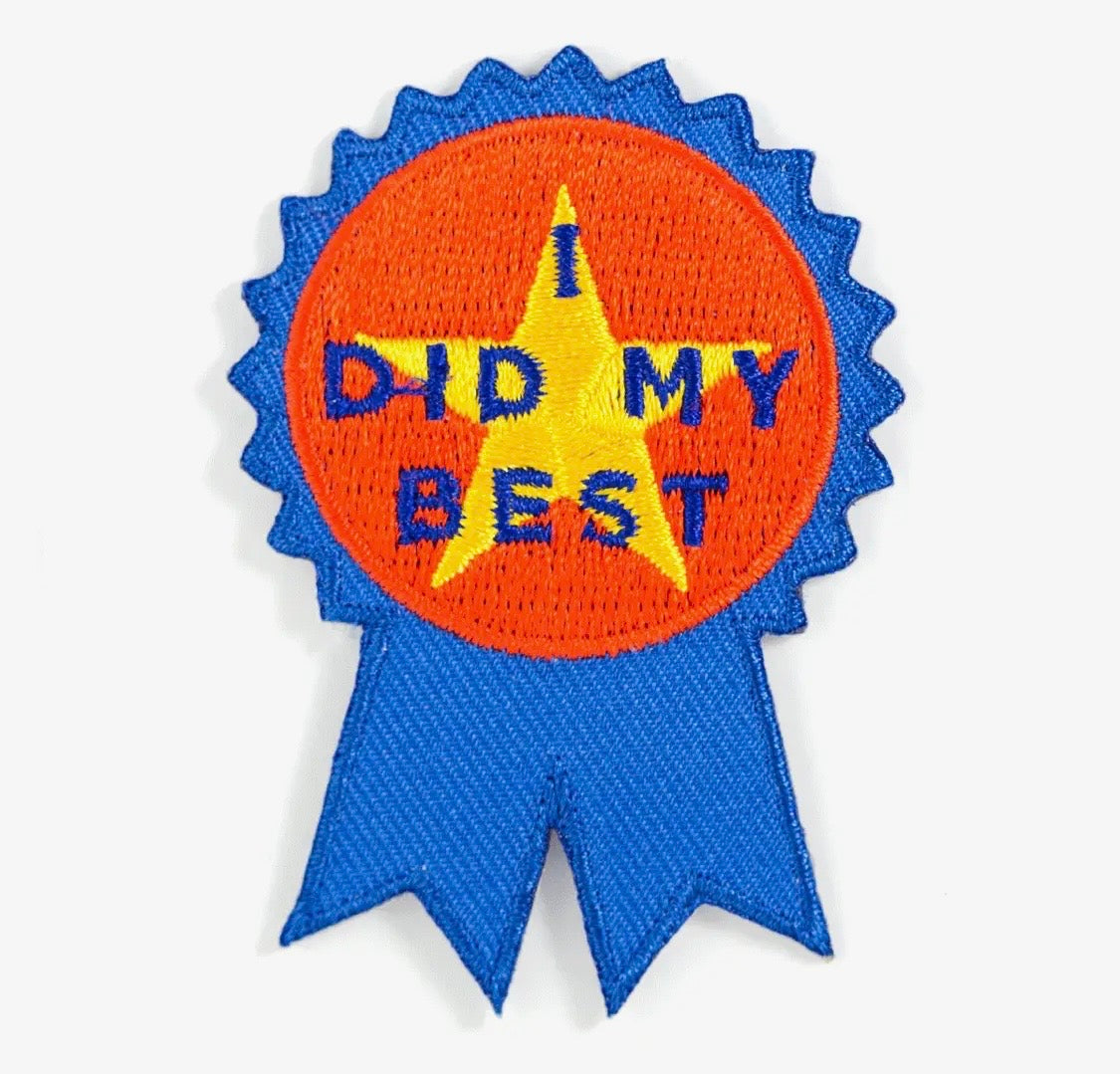 I Did My Best, iron on patch