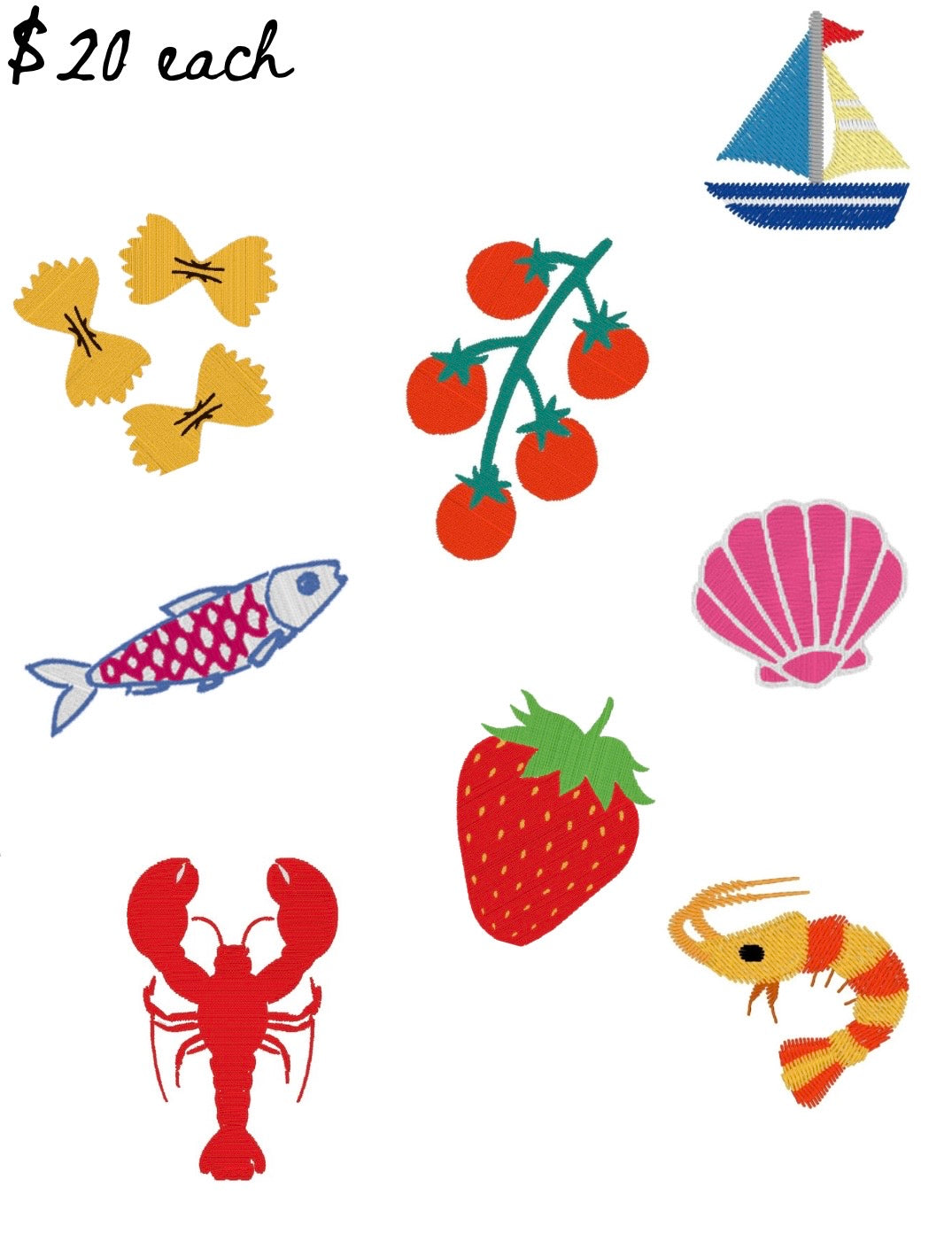 $20 Embroidery Flash Images