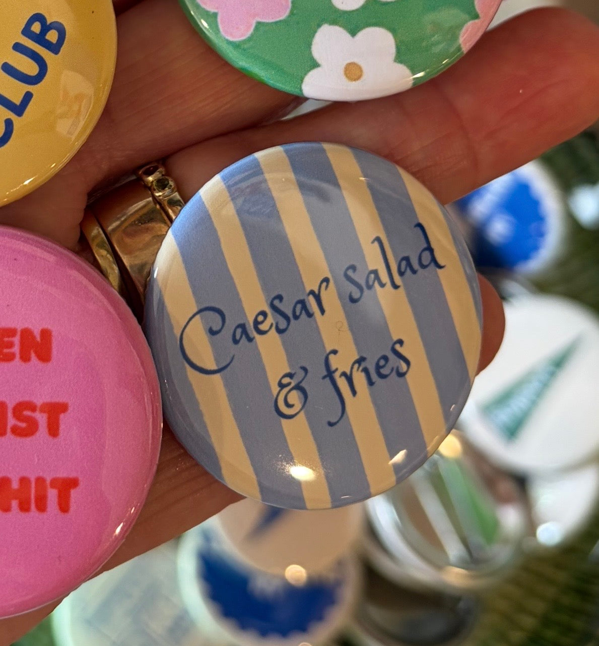 Caesar Salad & Fries Button