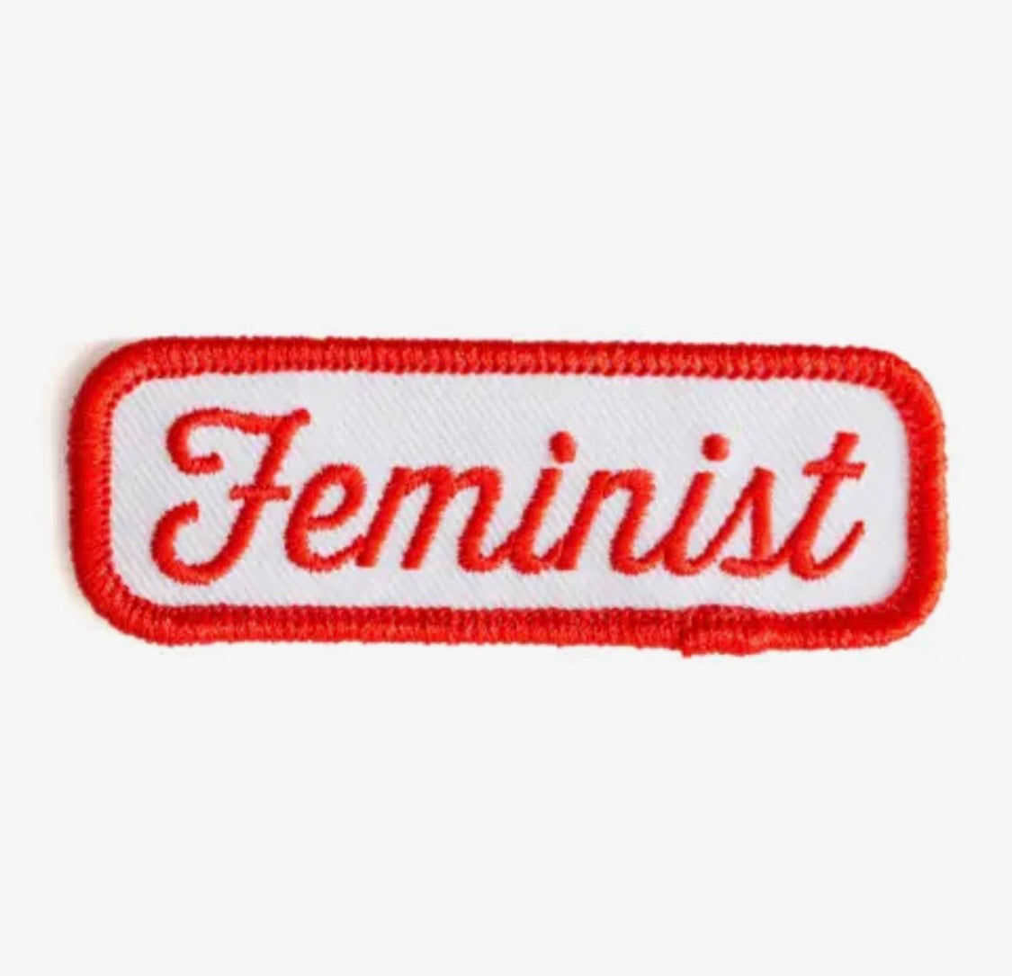 Feminist, iron on patch