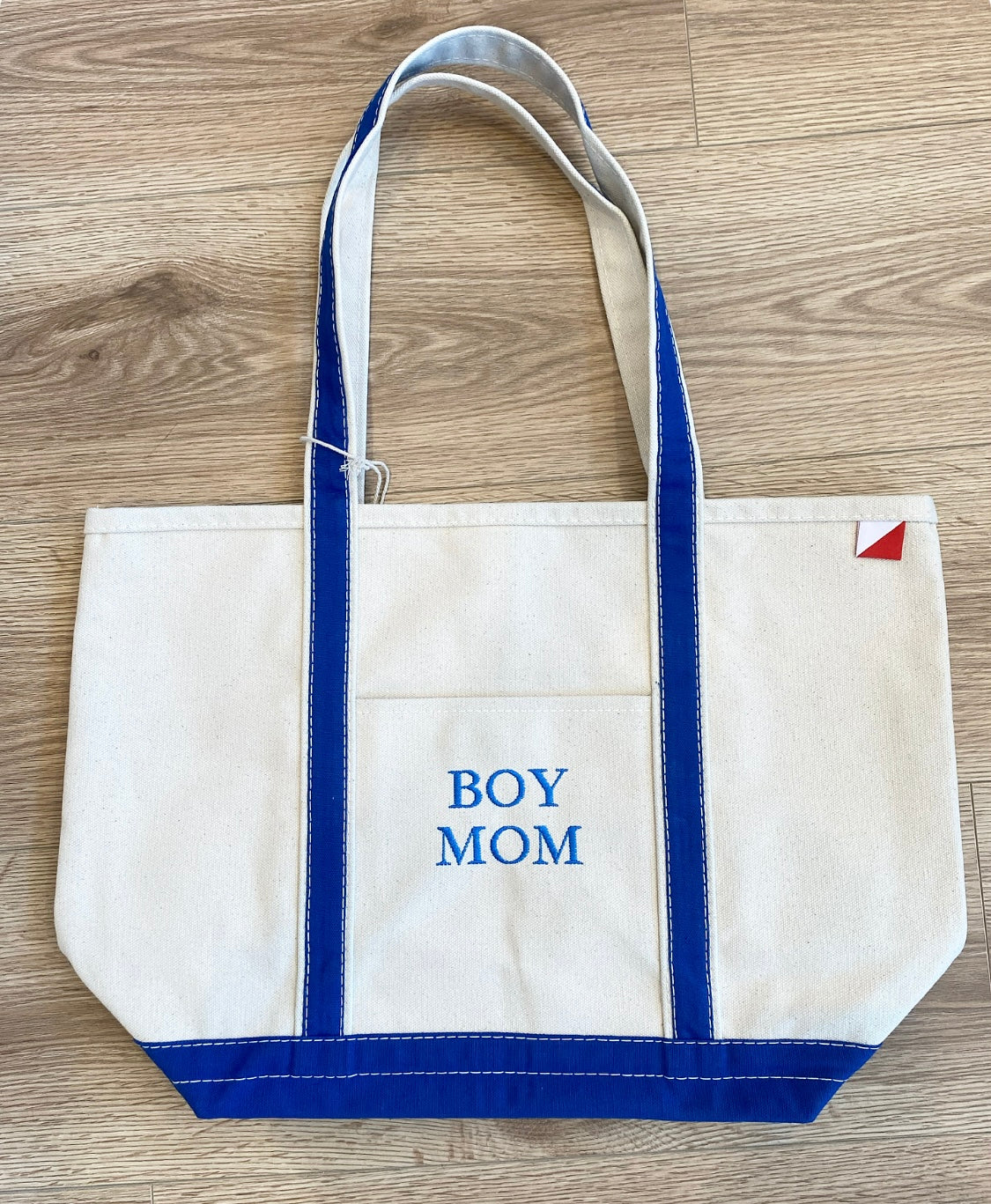 Canvas Boy Mom Bag blue