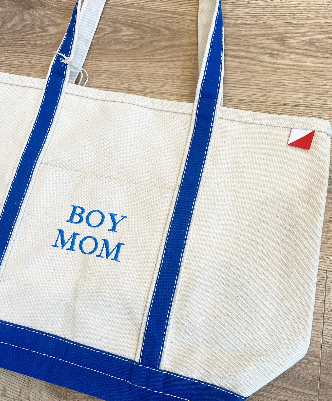 Canvas Boy Mom Bag blue