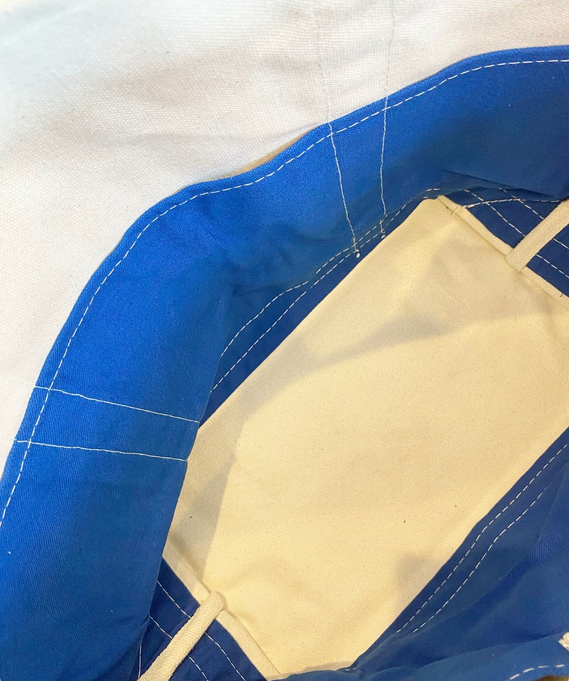 Canvas Boy Mom Bag blue