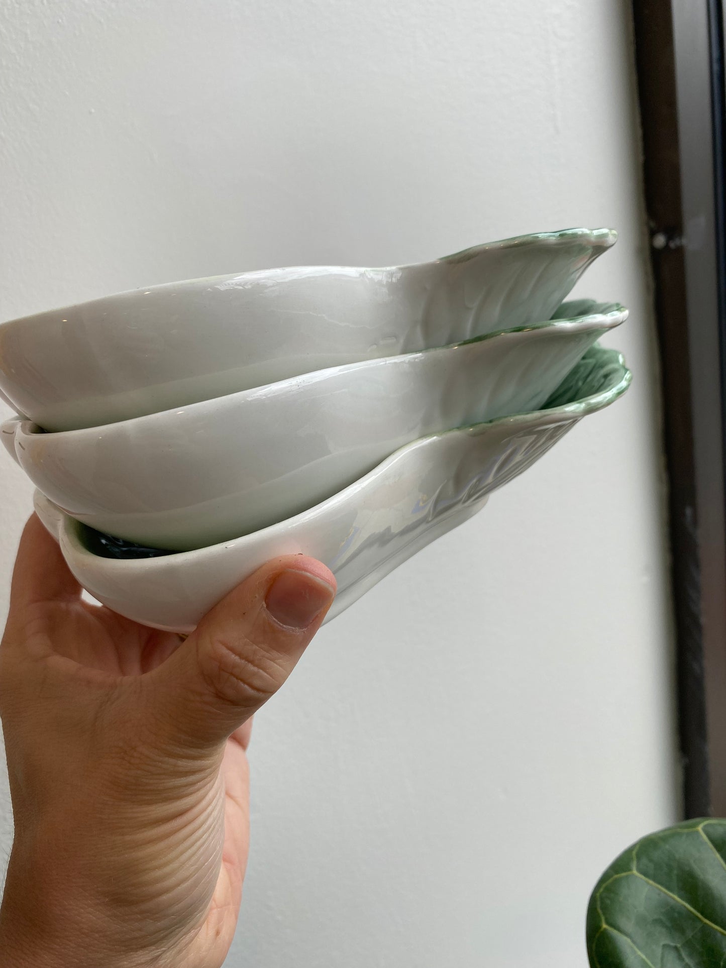 Vintage Celery Nesting Bowls