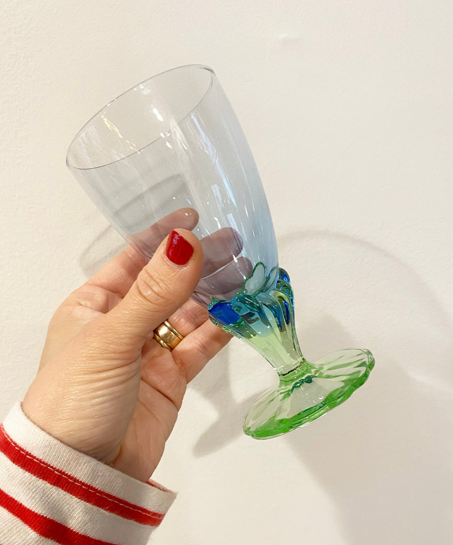 Vintage Two Toned Glasses