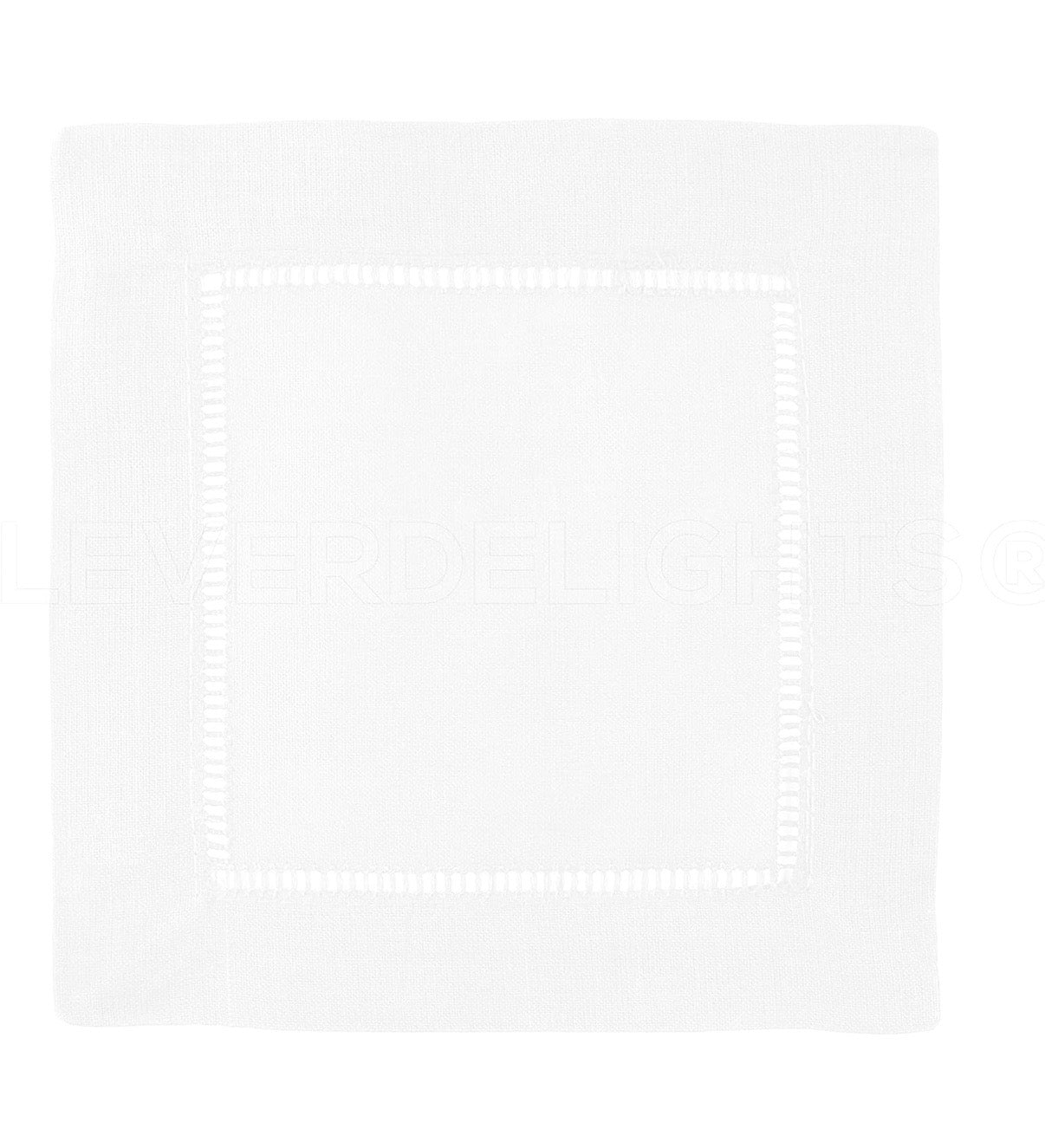 Embroidered Linen Cocktail Napkins