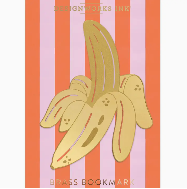 Brass Bookmark- Banana