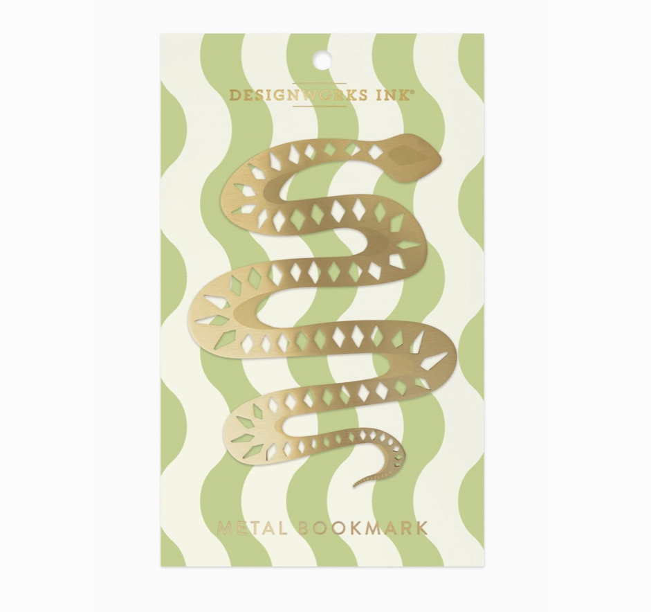 Brass Bookmark- Snake