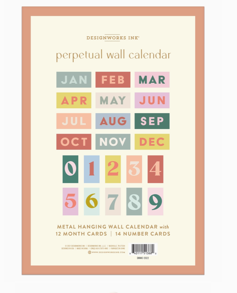 Perpetual Wall Calendar