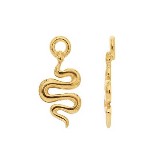 Snake Charm 14k solid gold