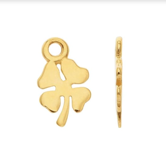 Clover Charm 14k solid gold