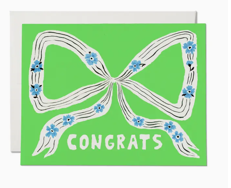 Congrats Bow Greeting Card