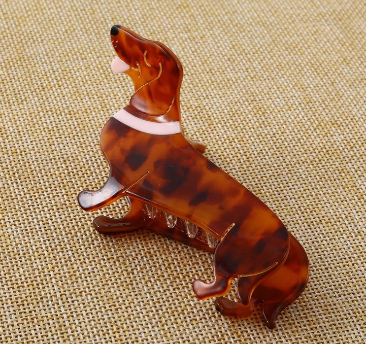 Dashshound Claw Hair Clip