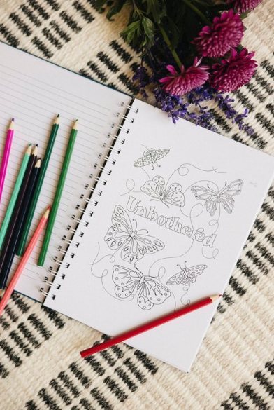 Quiet Your Mind Journal & Adult Coloring Book