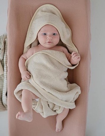 Mushie Hooded Bath Towels