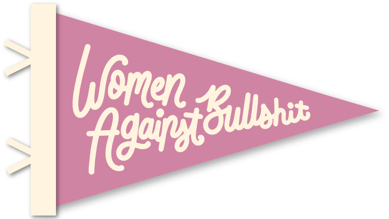 Pennant Flag Women Against BS