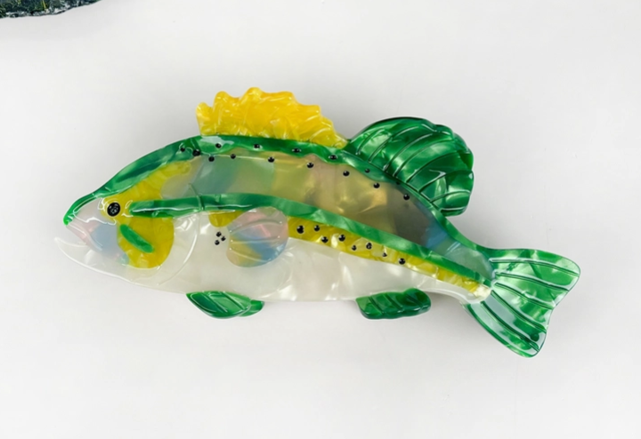 Fish Claw Hair Clip green