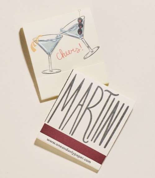 Martini Cheers Matchbook