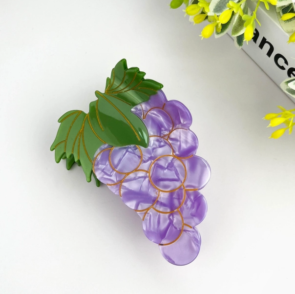 Grape Claw Hair Clip