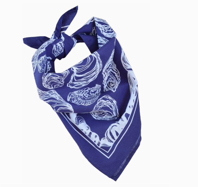 Bandana- Royal Blue Oysters