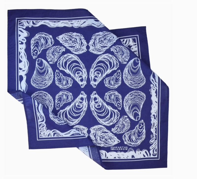 Bandana- Royal Blue Oysters