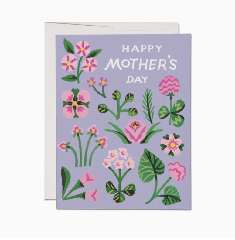 Greeting Card "Happy Mothers Day" Pink Flowers
