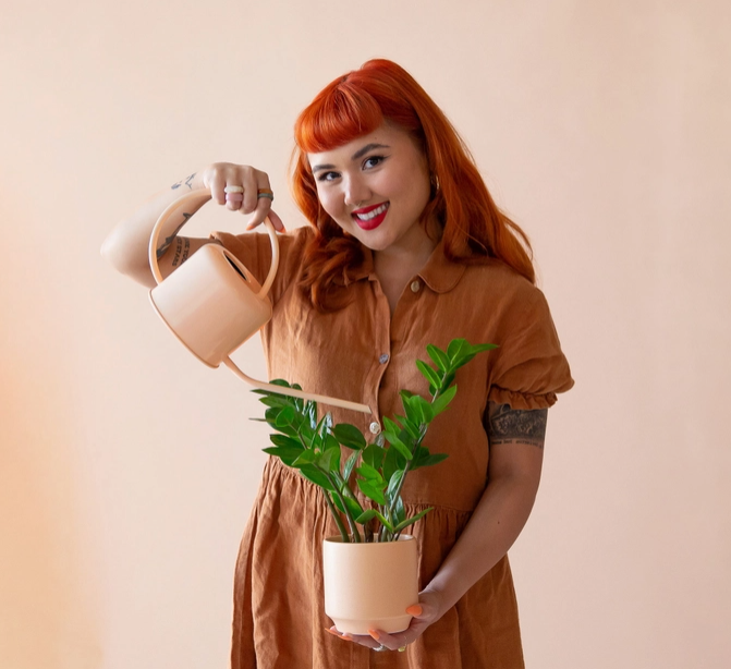 Metal Vanilla Watering Can