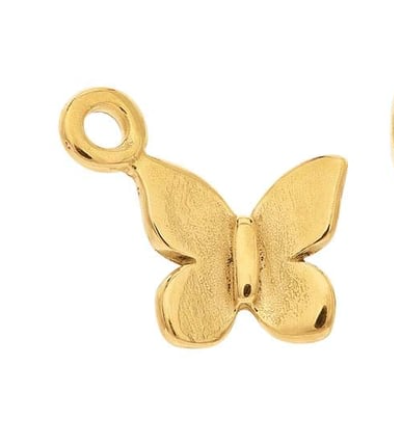 Butterfly Charm, 14k solid gold