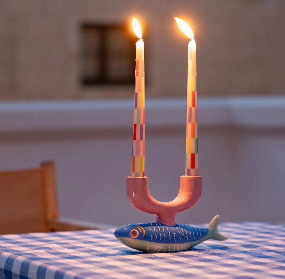 Ceramic Fish Candle Holder
