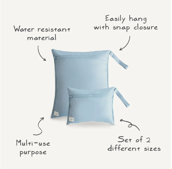 Mushie Water Resistant Wet Bags (2)