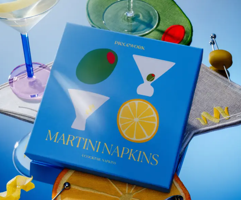 Martini Cocktail Napkin Set (4)
