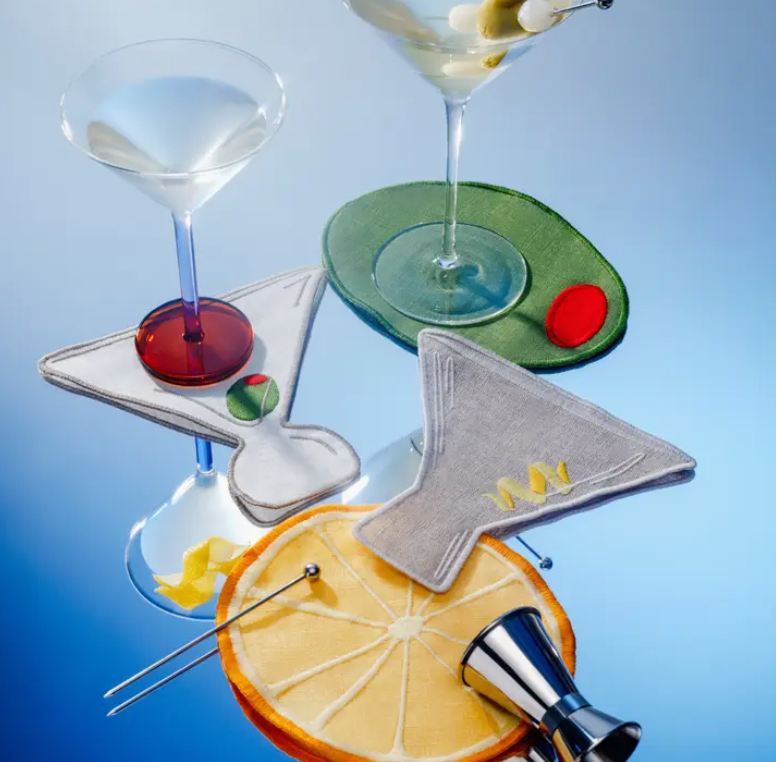 Martini Cocktail Napkin Set (4)