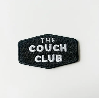 The Couch Club, iron on patch