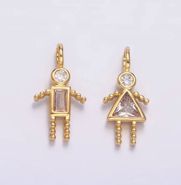 Geometric Kid Charm