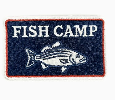 Fish Camp, iron on patch