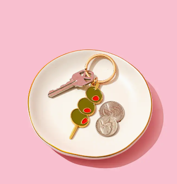 Cocktail Olives Keychain