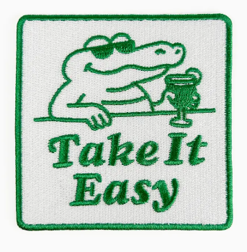 Take it Easy, iron on patch