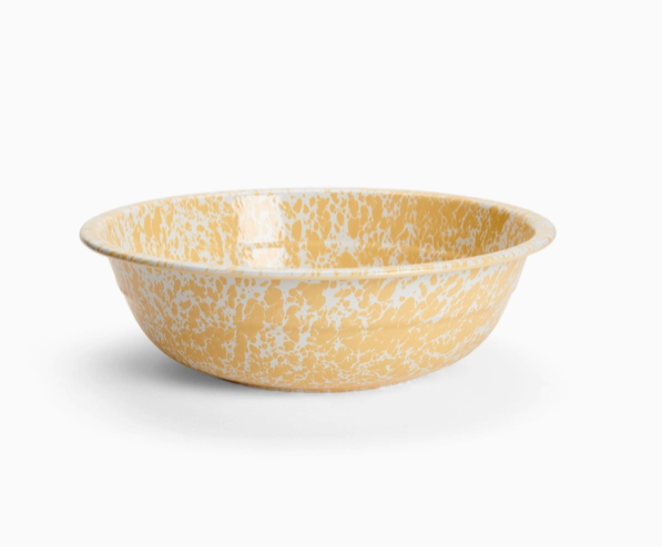 Splatterware Enamel Basin Bowl 4 quart