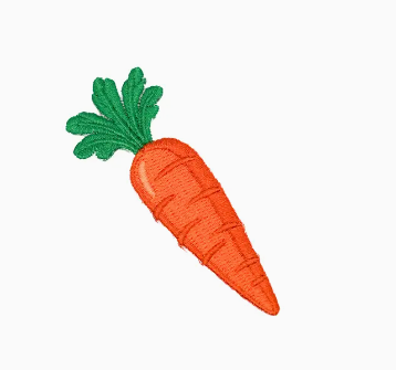 Carrot, iron on patch