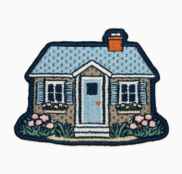 Cottage, iron on patch