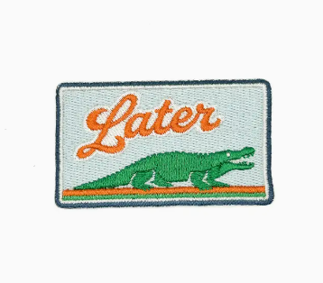 Later Aligator, iron on patch