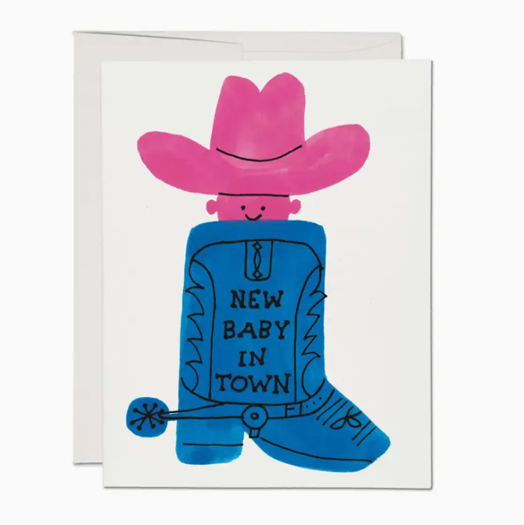 New Baby in Town, greeting card