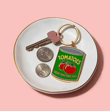 Tomato Can Keychain