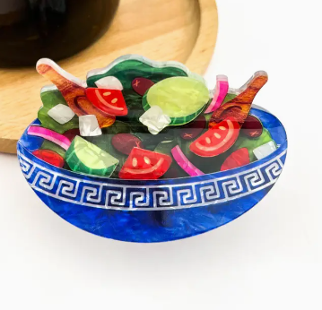 Greek Salad Claw Hair Clip