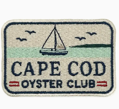 Cape Cod Oyster Club, iron on patch