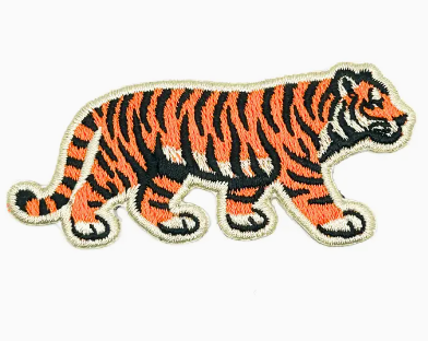 Tiger, iron on patch