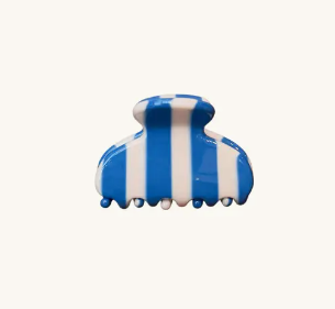 Mini Striped Hair Claw Clips