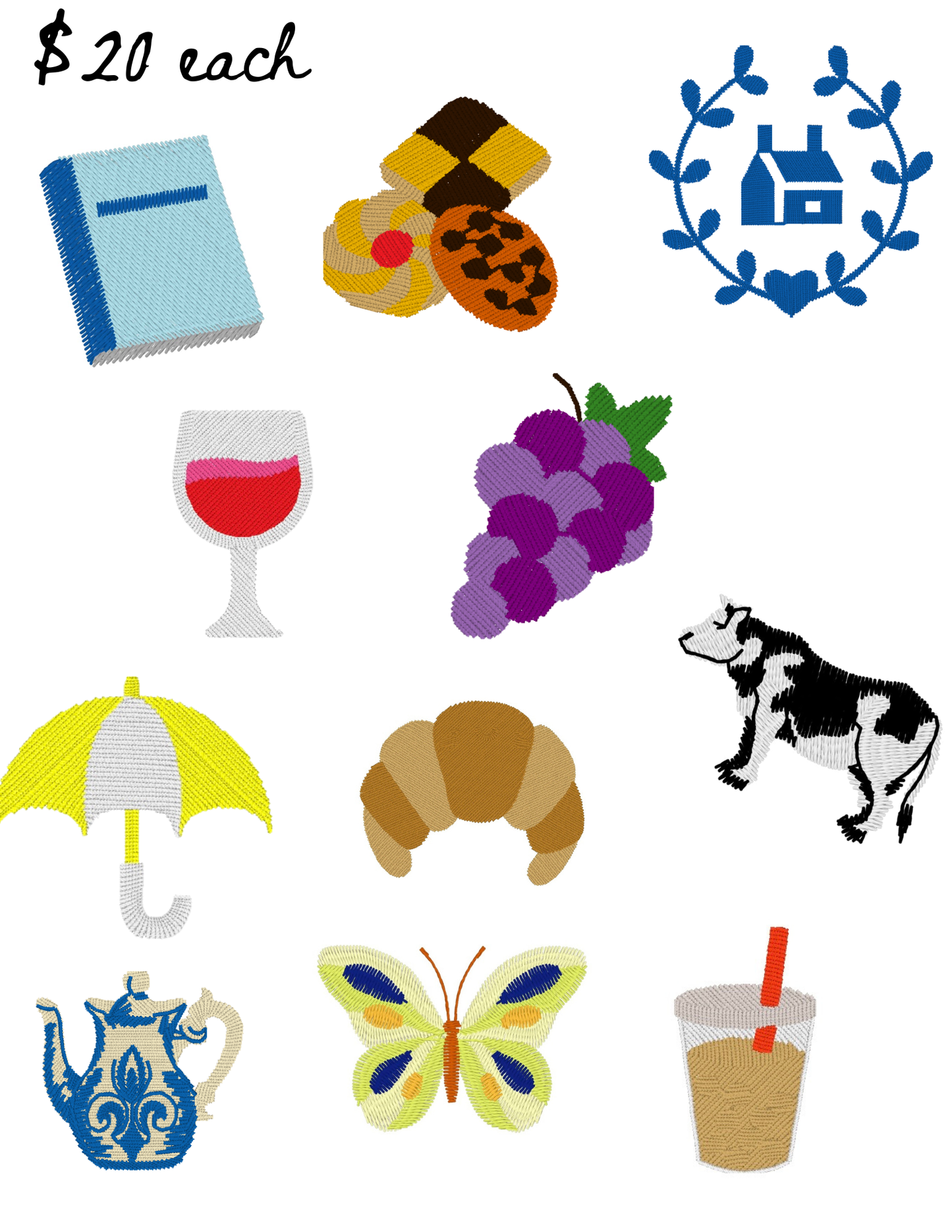 $20 Flash Embroidery Images