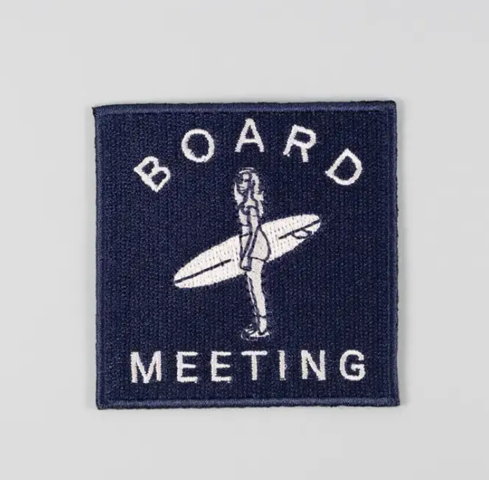 Board Meeting, iron on patch