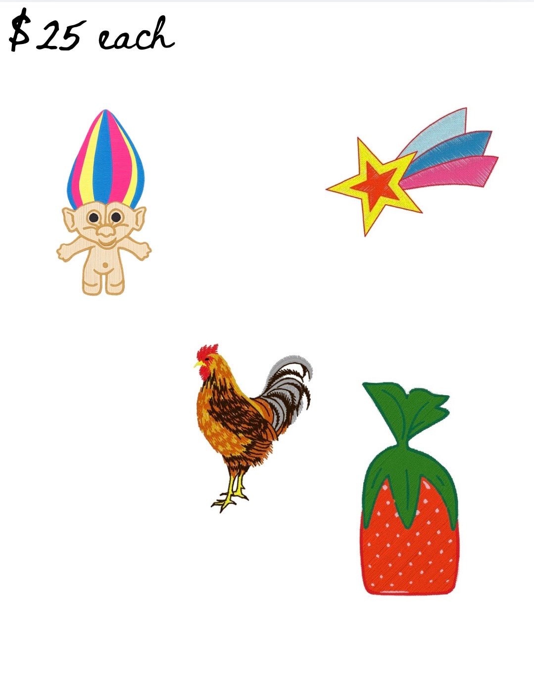 $25 embroidery flash